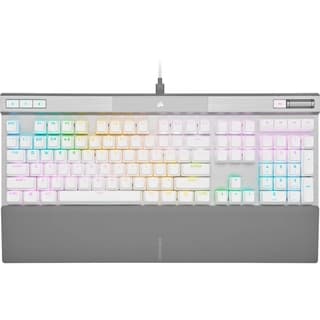 Teclado Corsair K70 Rgb Pro/ Óptico-Mecánico/ Led Rgb Retroiluminado /Corsair Opx/Blanco/ Teclas Pbt Blancas/ (Ch-910951A-Na)
