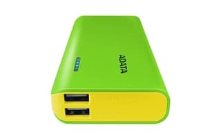 Cargador Portatil Adata Pt100 Verde/Amarillo (Apt100-10000M-5V-Cgryl