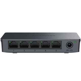 Switch Grandstream Gwn7700 No Administrable 5 Puertos Gigabit Con Crossover Automático Mdi/Mdix Gabinete Plástico Para Escritorio O Pared.