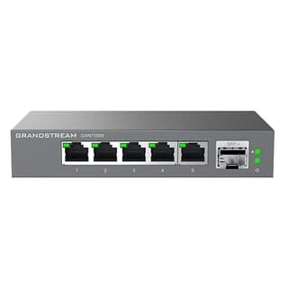 Switch Grandstream Gwn7701P No Administrable 8 Puertos Gigabit 4 Poe 802.3 Af/At 30W Máximo Por Pto. Gabinete Metálico Para Escritorio O Pared.