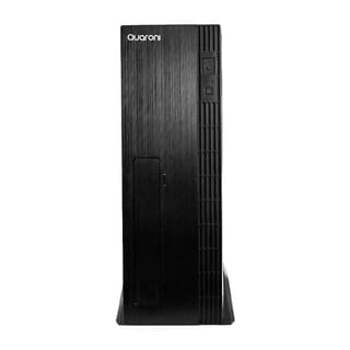 Gabinete Slim Quaroni, Micro Atx /Mini Itx/Fuente De Poder 500W /Color Negro Acabado Cepillado