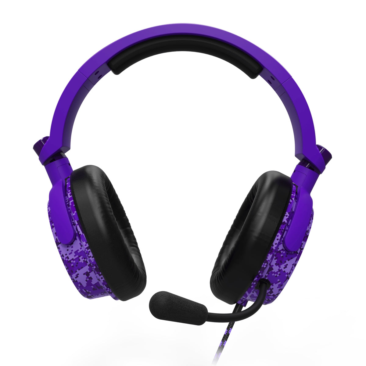 Auriculares 4Gamers C6-100Camo-Pur-4G Para Juegos (Camuflaje Purpura)