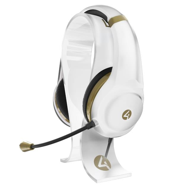 Auriculares 4Gamers Xp-Goldr-Wht-4G Para Juegos (Color Blanco-Dorado)