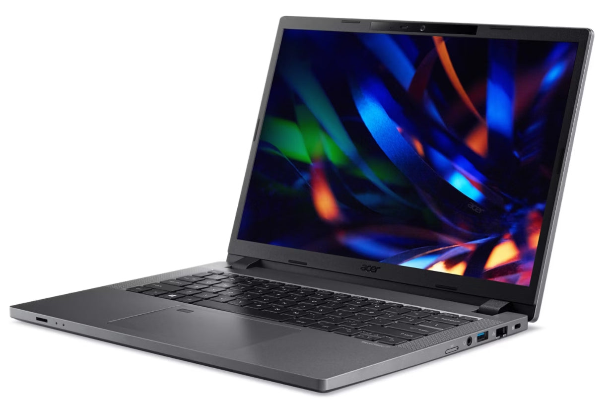 Laptop Acer Travelmate P2 14 Tmp214-55-593F, Core I5-1335U, 8Gb, 512Gb, 14 Pulgadas Ips Wuxga, Win 11 Pro, Gris, 1 Año Garantia Seguro Contra Robo