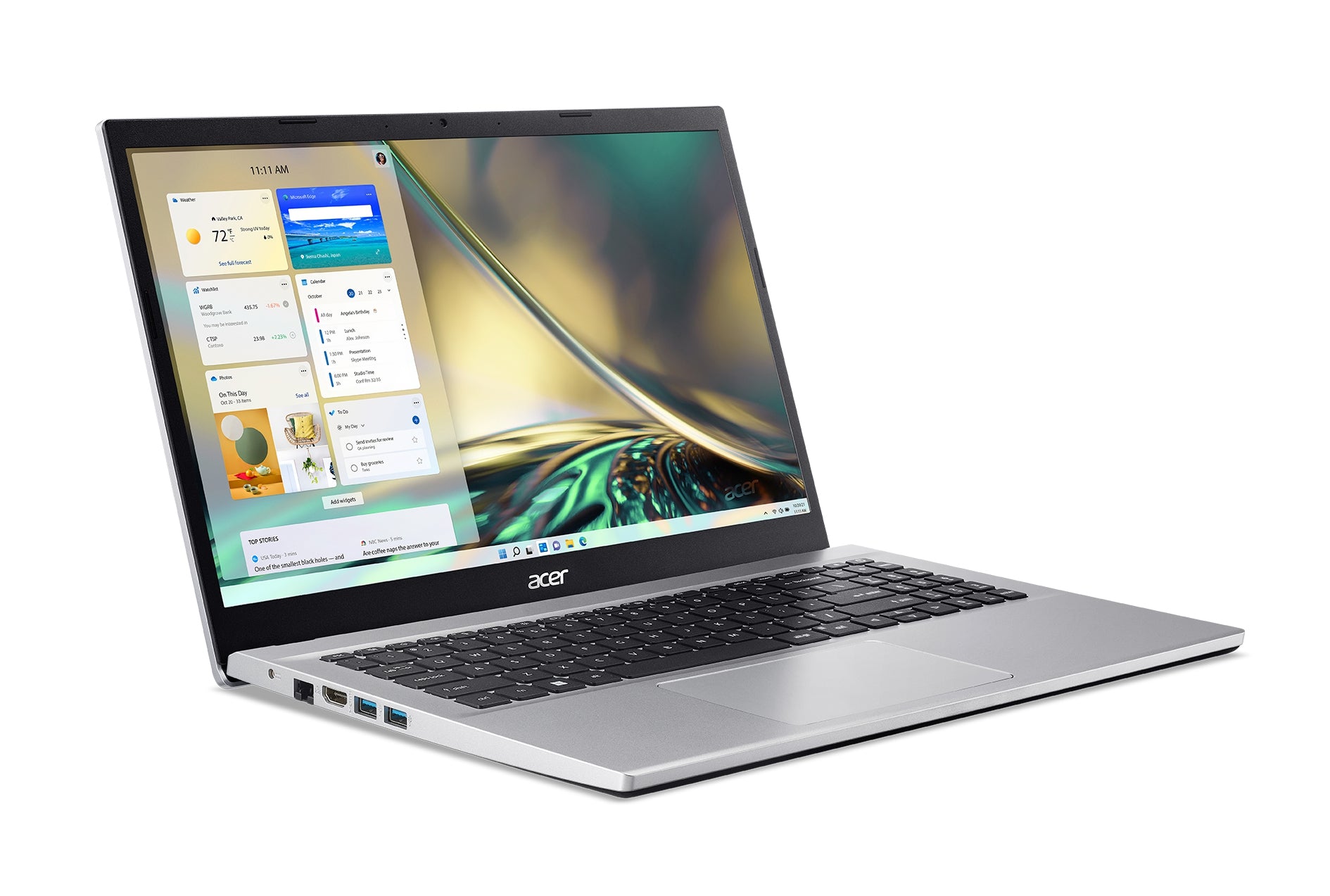 Laptop Acer, Aspire 3 A315-59-399H, Core I3-1215U, 8Gb, 512Gb, 15.6 Pulgadas Fhd, Win 11 Home, Plata, 1 Año De Garantia Seguro Contra Robo