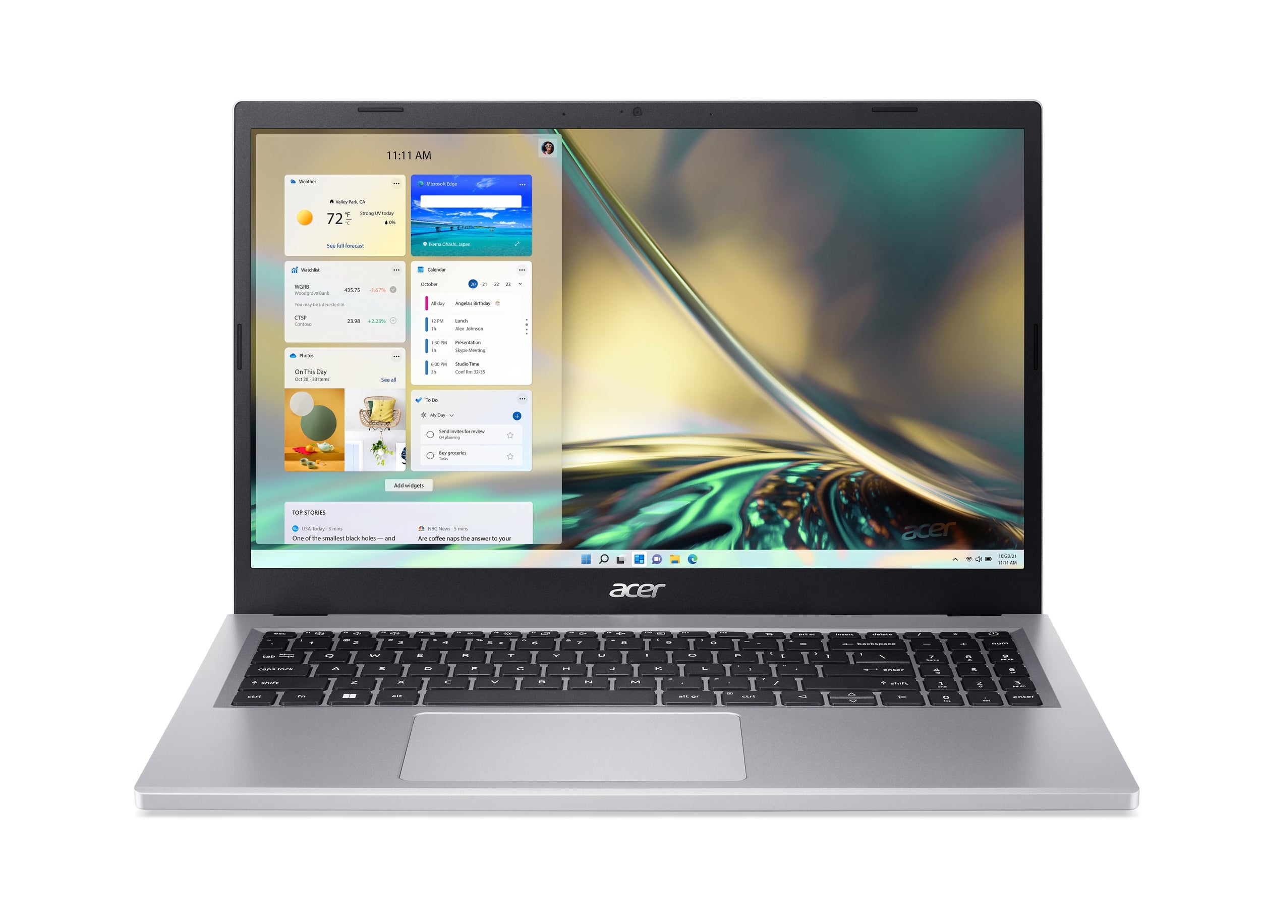 Laptop Acer A315-24P-R8Lx Aspire Amd Ryzentm 5-7520U 8Gb Lpddr5 512Gb Ssd Windows 11H 15.6 Año De Garantia En Cs + Contra Robo Plata