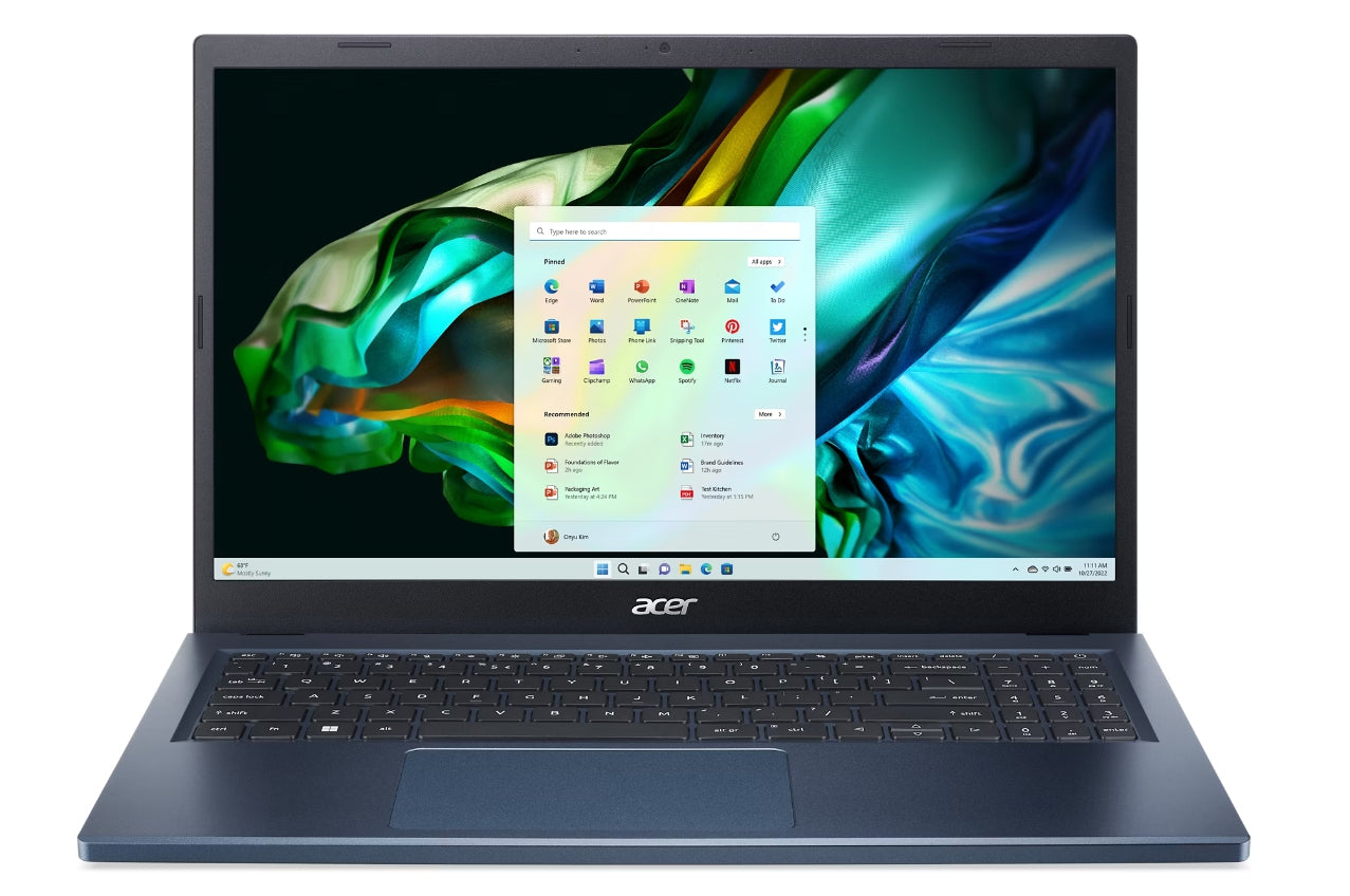 Laptop Acer A315-24P-R80W Aspire Ryzen 7520U; Pantalla 15.6 Fhd; Gb Ram; 512 Pcie Nvme Ssd; Windows 11 Home; Año De Garantía + Contra Robo; Azul