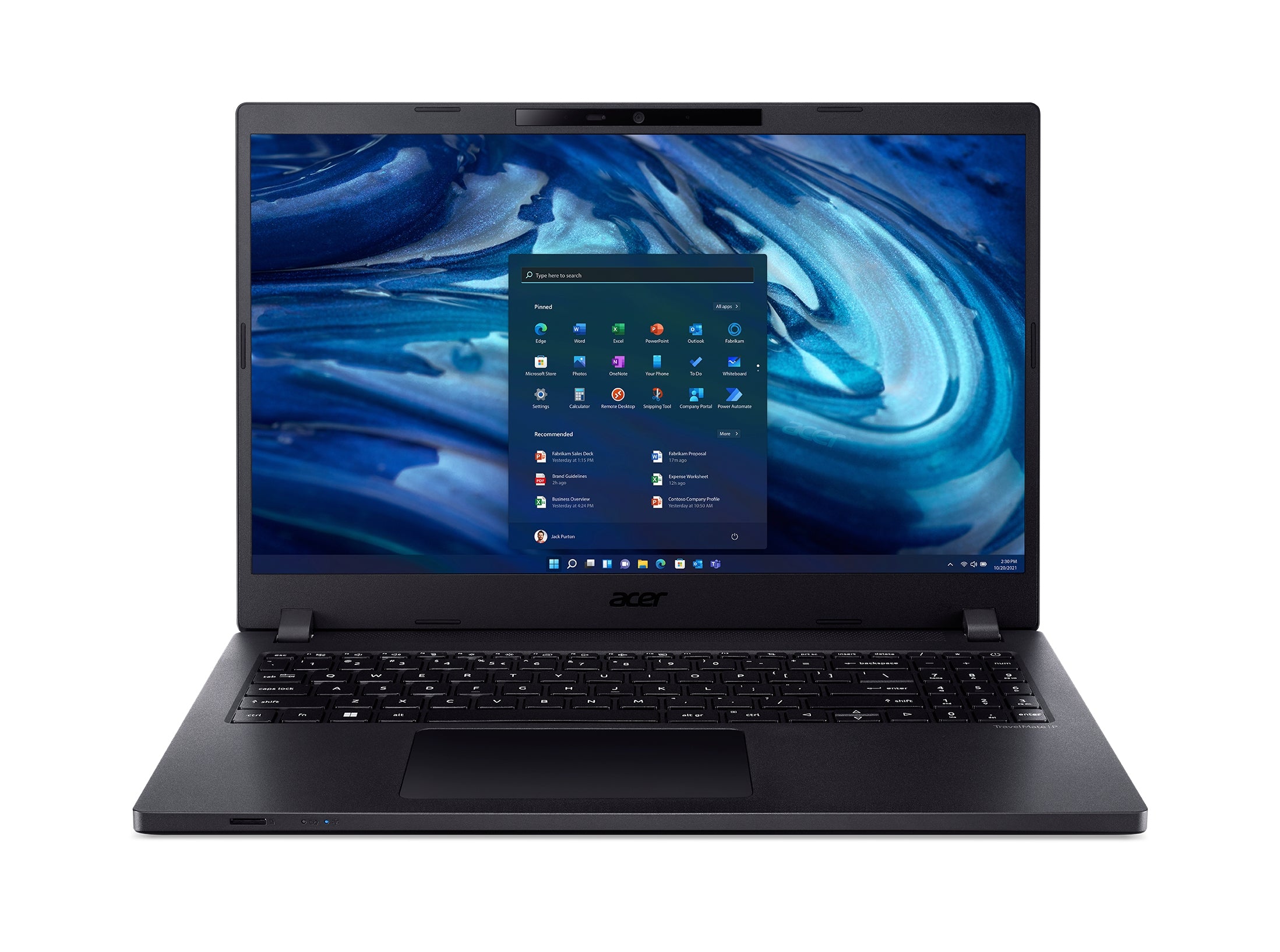 Laptop Acer Tmp215-54-520F Travelmate P2 Intel® Coretm I5-1235U 8Gb Ddr4 512Gb Ssd Windows 11 Pro 15.6 Año De Garantia En Cs + Contra Robo