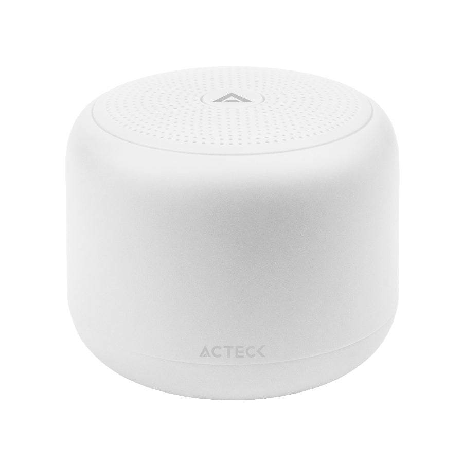 Bocinas Glee Tiny Ap410 Acteck / Bluetooth 5.0 / Tws / Proteccion Contra Agua Ipx7 / 5W / Usb C / Recargable 8Hrs / Blanco / Ac-935074