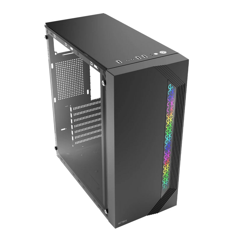 Gabinete Gaming Acteck Gm434 Micro Torre Viken Advanced Serie