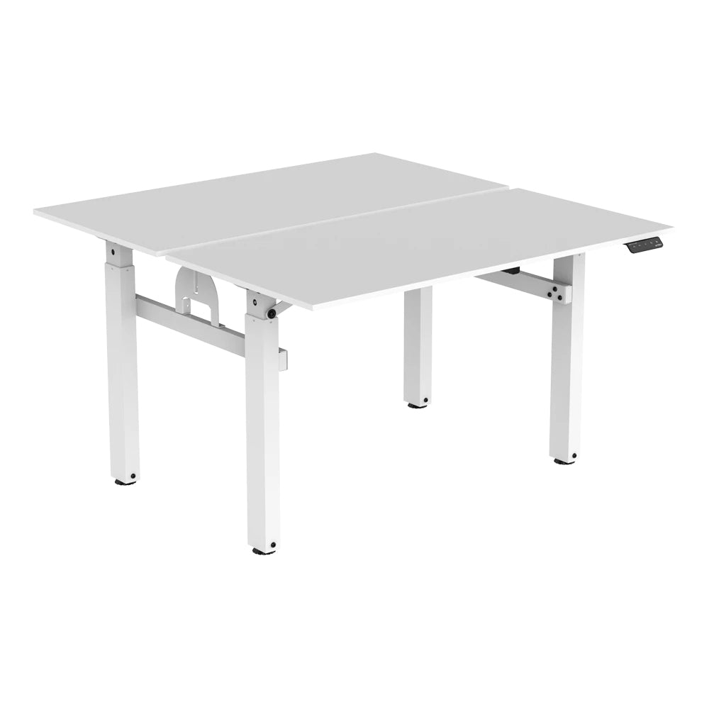 Escritorio Acteck Ergo Desk V2 Ed727 / Ergonomico / Doble Altura / Control Inteligente / Altura Ajustable / Max 80 Kg Estatico / Acero - Abs - Aglomerado / Blanco / Ac-937276