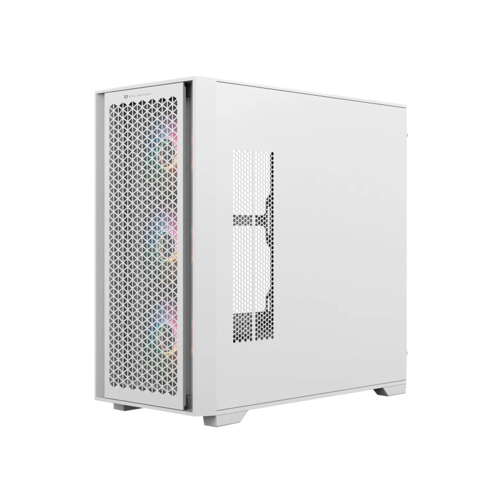 Gabinete Balam Rush Media Torre Carbono Twin 8000B Usb 3.0 4 Vent Argb Blanco (Br-938785)