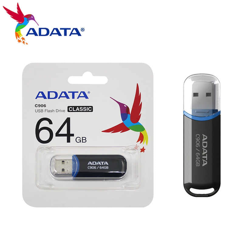 Memoria Usb Adata Ac906-64G-Rbk Azul / Negro Gb Tipo