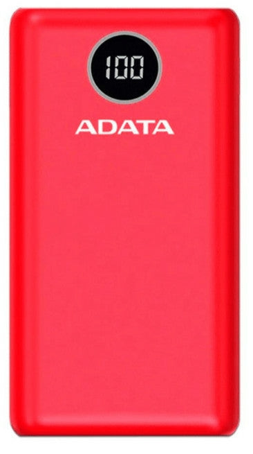 Cargador Portatil Dig Adata P20000Qcd Tipo C Rojo (Ap20000Qcd-Dgt-Crd)