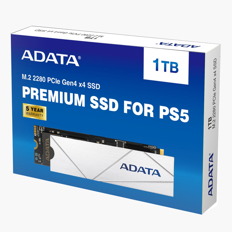 Unidad De Estado Solido Interno 1Tb Adata Premium M.2 2280 Nvme Pcie Gen 4X4 Lect. 7400 Escrit. 6800 Mbs Pc Laptop Mini Pcs Ps5 3Dnand Disipador