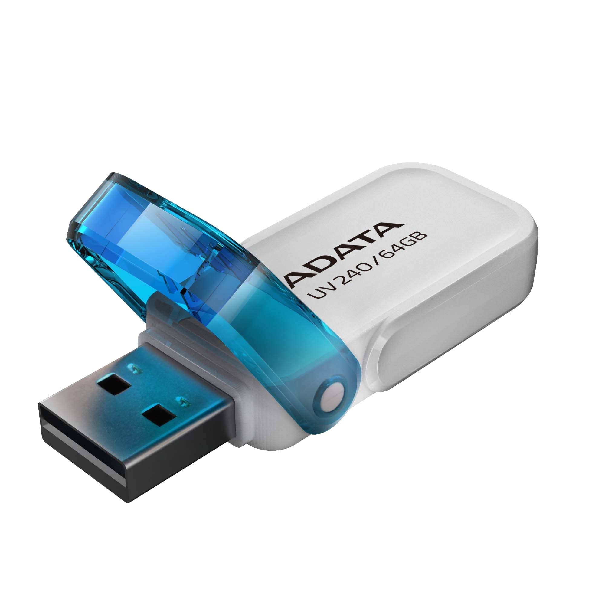 Memoria Adata 64Gb Usb 2.0 Uv240 Blanco- Azul