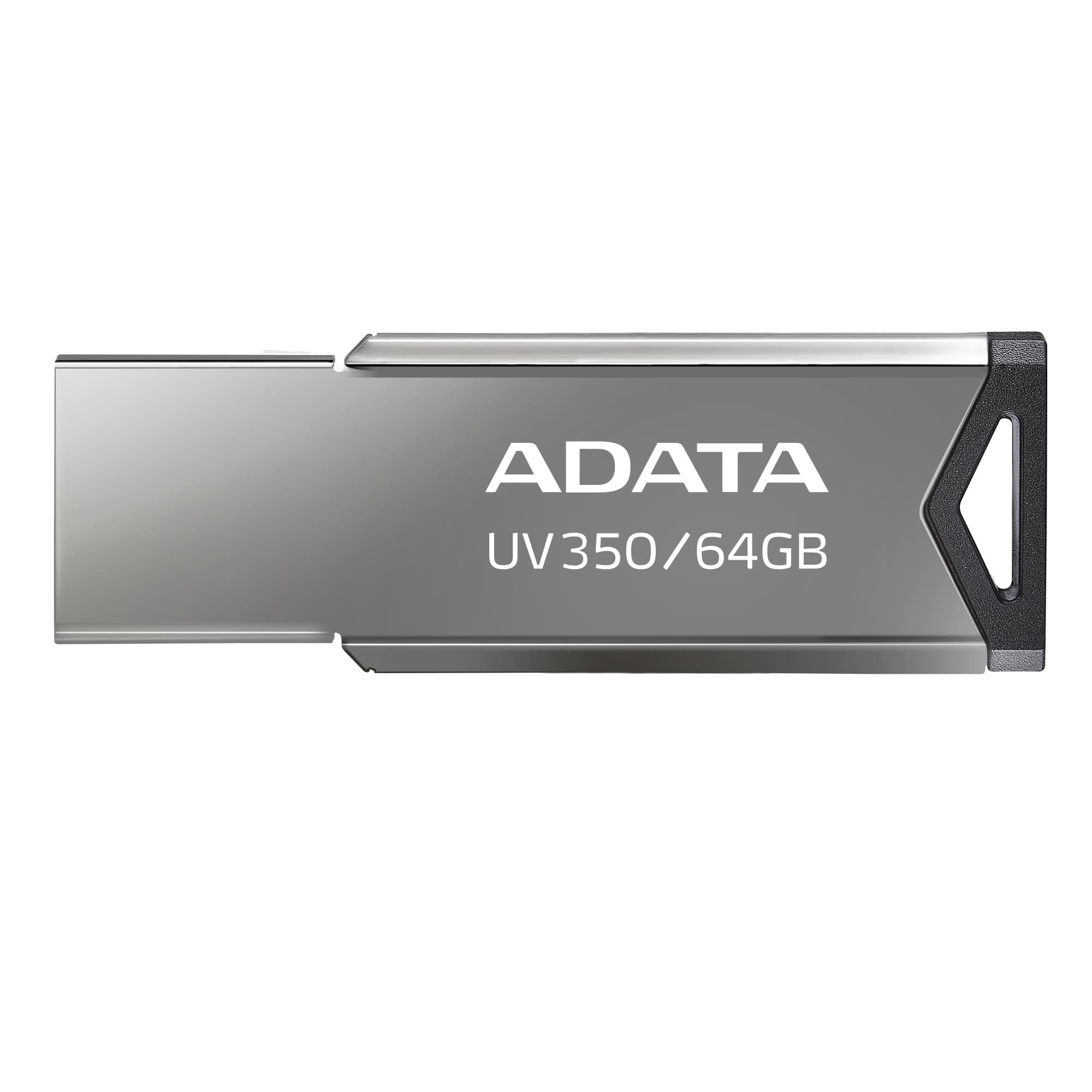 Memoria Usb Adata Uv350 32Gb 3.2 (Retrocompatible Con 3.0 Y 2.0). Metalica. Auv350-32G-Rbk