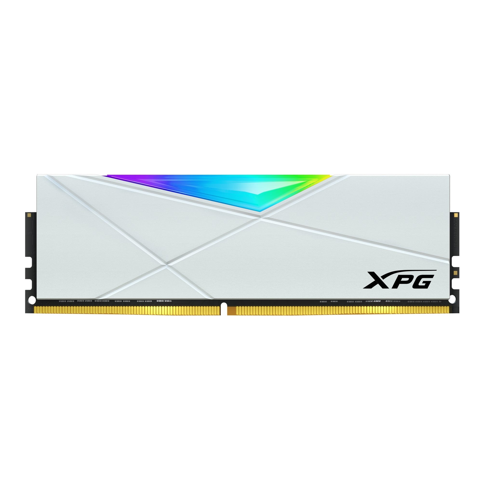 Memoria Adata Udimm Ddr4 16Gb Pc4-25600 3200Mhz Cl16 1.35V Xpg Spectrix D50 Rgb Blanco Con Disipador Pc/Gamer/Alto Rendimiento (Ax4U320016G16A-Sw50)