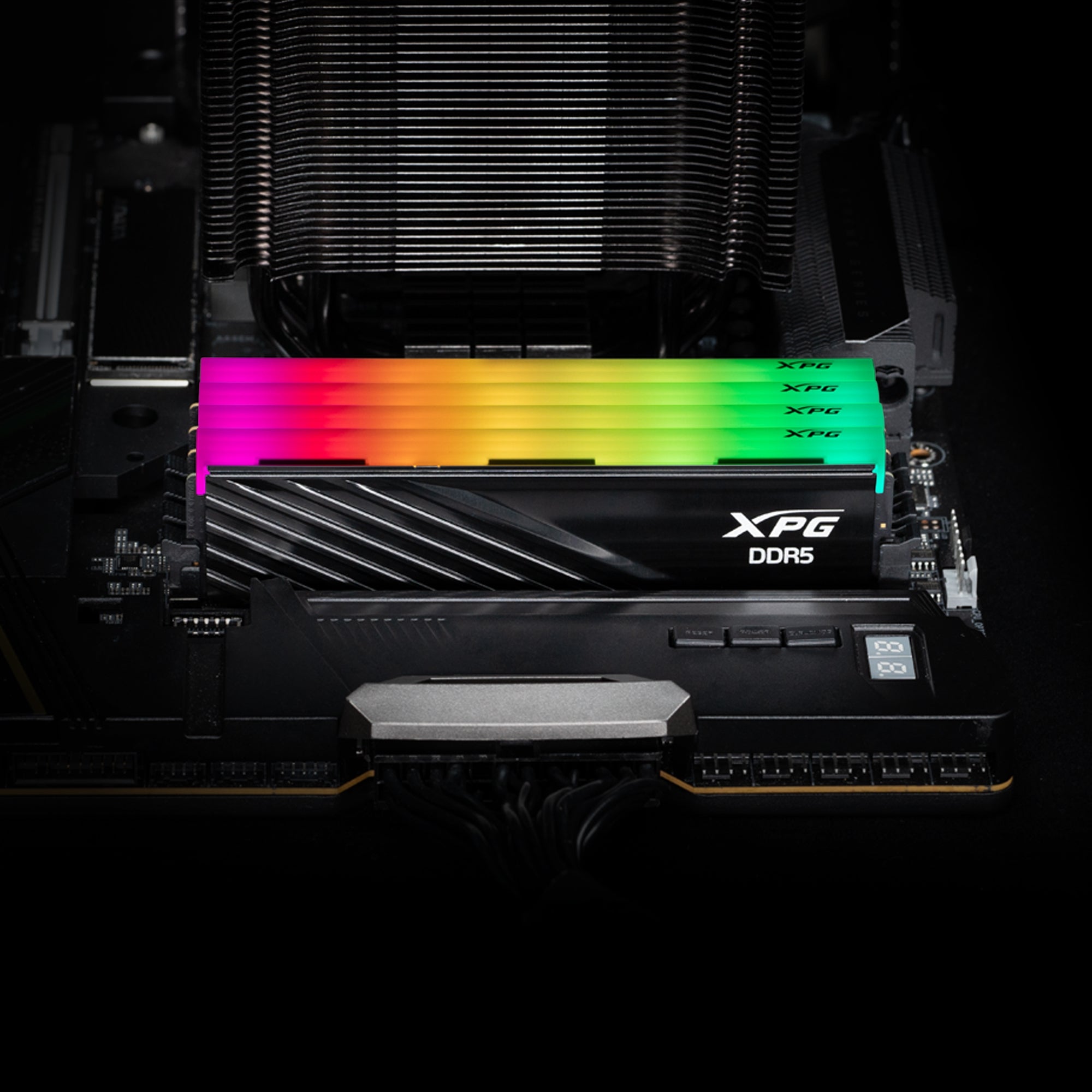 Memorias Ram Adata Lancer Blade Rgb Xpg Ddr5 32Gb Udimm 6000Mhz Con Iluminación Rgb. Disipador Negro. Ax5U6000C3032G-Slabrbk