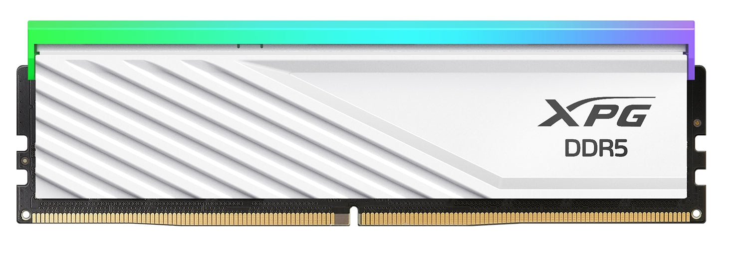 Memorias Ram Adata Lancer Blade Rgb Xpg Ddr5 32Gb Udimm 6000Mhz Con Iluminación Rgb. Disipador Blanco. Ax5U6000C3032G-Slabrwh