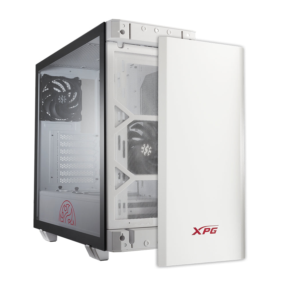 Gabinete Gamer Xpg Invander Invader Withe Cristal Templado Atx Usb 3.0 Audio Hd Color Blanco