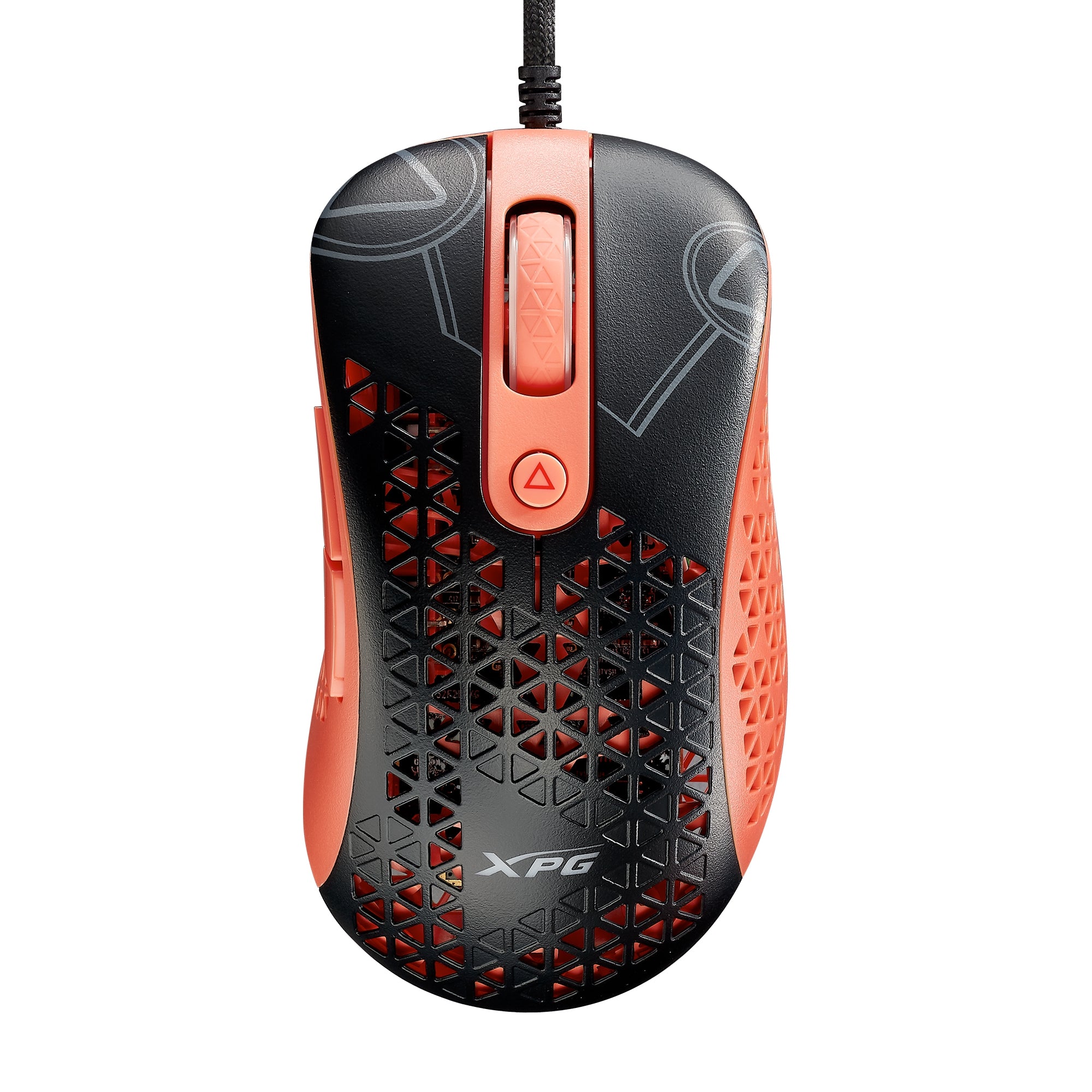 Mouse Gaming Xpg Slingshot Mera Slingshot. Con Sensor Óptico Pmw3360 Ofrece Hasta 12000 Dpi. Cable Trenzado Iluminación Rgb Slingshot-Bk/Ogcww