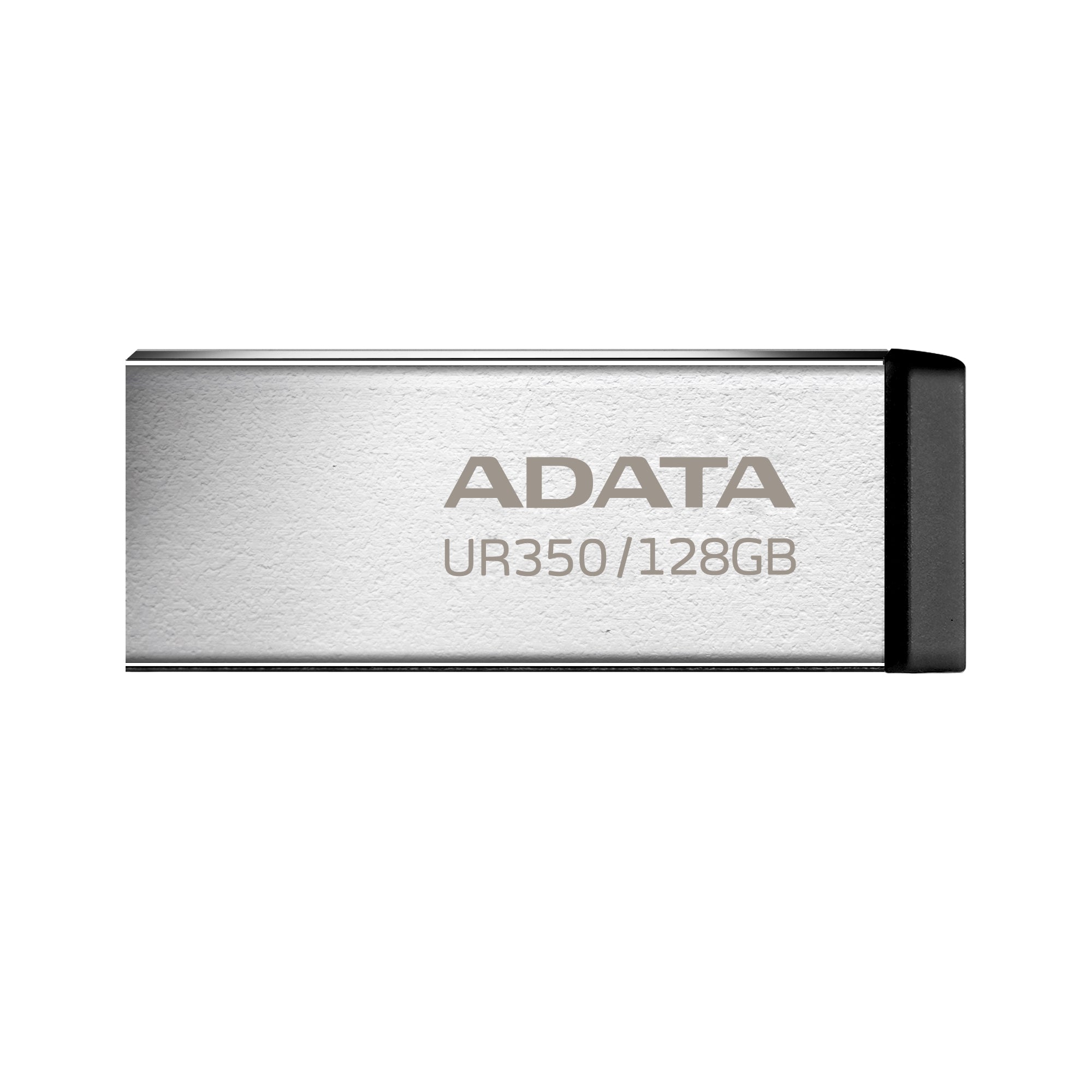 Memorias Usb Adata Ur350 De 128Gb 3.2 Gen (Retrocompatible 3.0 Y 2.0) Diseño Elegante Sin Tapa. Color Metálico Negro. Ur350-128G-Rsr/Bk