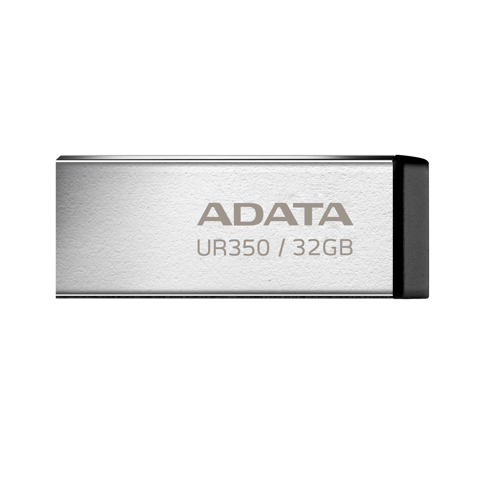 Memorias Usb Adata Ur350 De 32Gb 3.2 Gen 1 (Retrocompatible 3.0 Y 2.0) Diseño Elegante Sin Tapa. Color Metálico Negro. Ur350-32G-Rsr/Bk