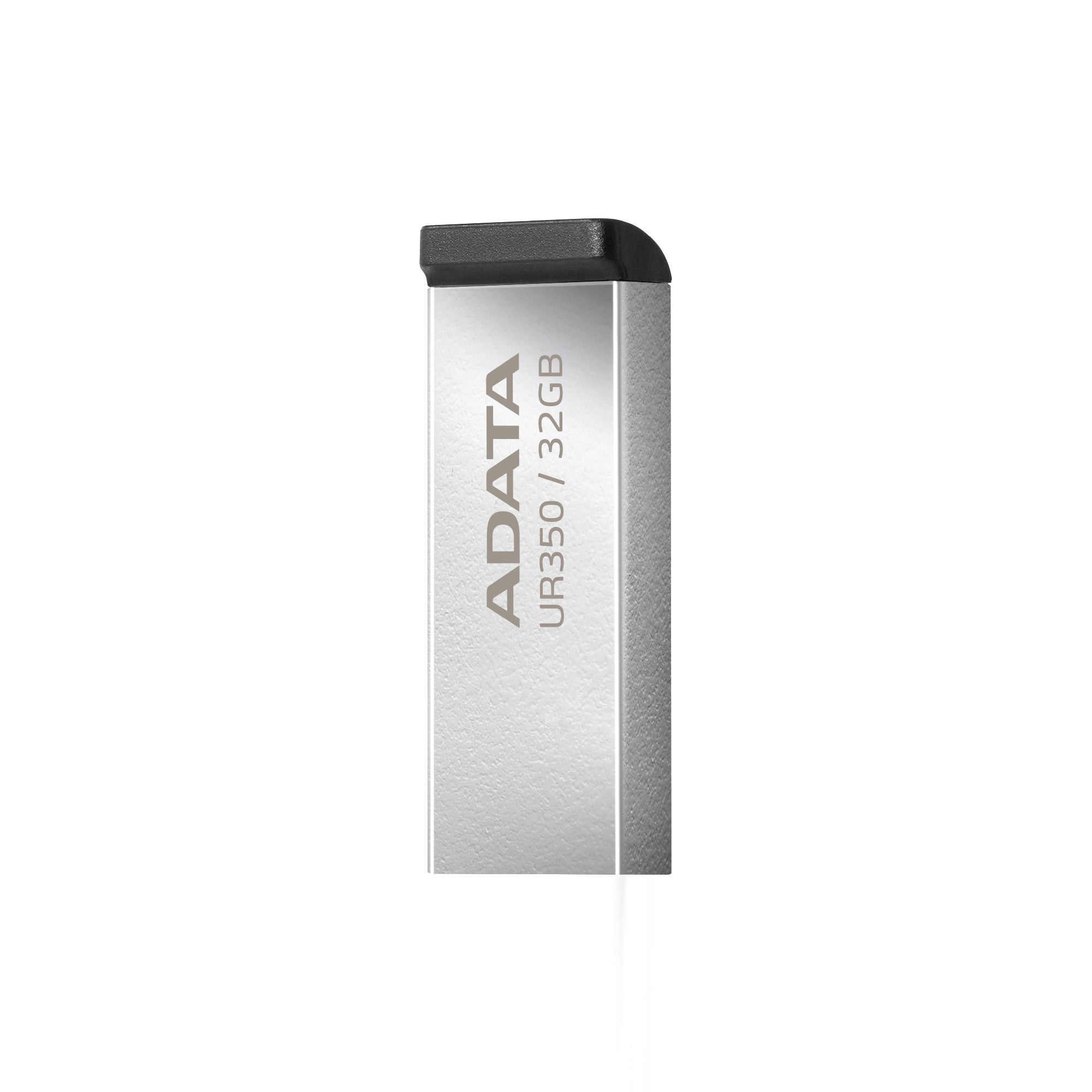 Memorias Usb Adata Ur350 De 32Gb 3.2 Gen 1 (Retrocompatible 3.0 Y 2.0) Diseño Elegante Sin Tapa. Color Metálico Negro. Ur350-32G-Rsr/Bk