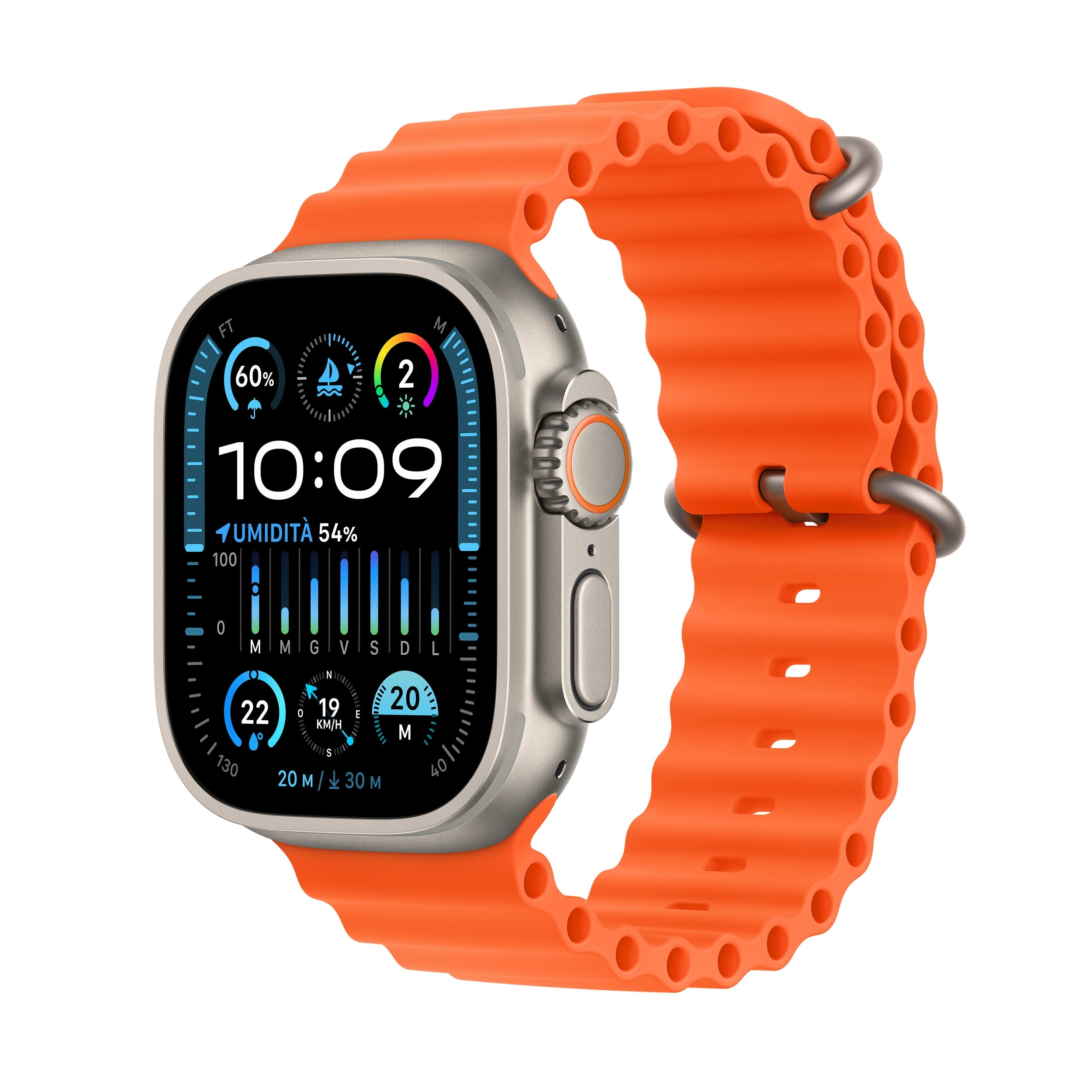 Watch Ultra2 Gps  Cellular Titanio 49 Mm Ocean Naranja