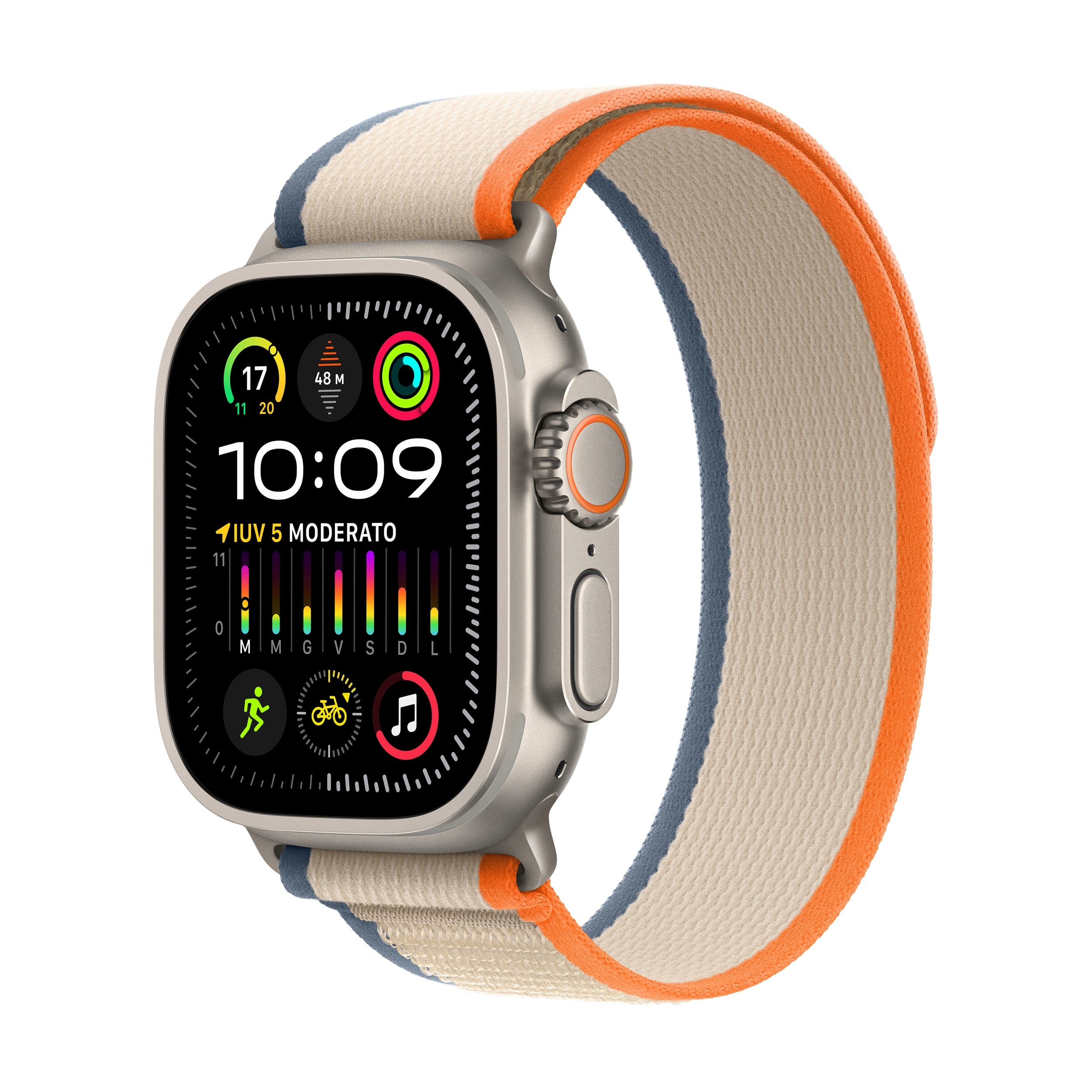 Watch Ultra2 Gps  Cellular Titanio 49 Mm Naranja/Beige S/M