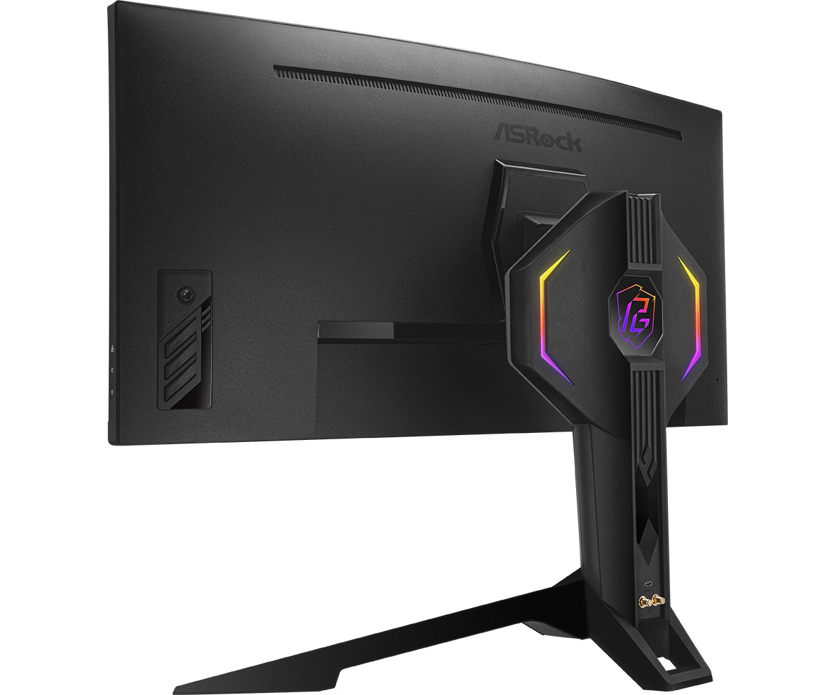 Monitor Gamer Asrock Phantom Gaming 34 Curvo Rgb/ Wqhd(3440X1440)1500R/165 Hz/1Ms(Mprt)/2 X Hdmi 2.0/1 Displayport 1.4/Policromo Rgb/Antena Wifi/Amd Freesyn Premium/Vesa Displayhdr 400/1 Usb C Para P