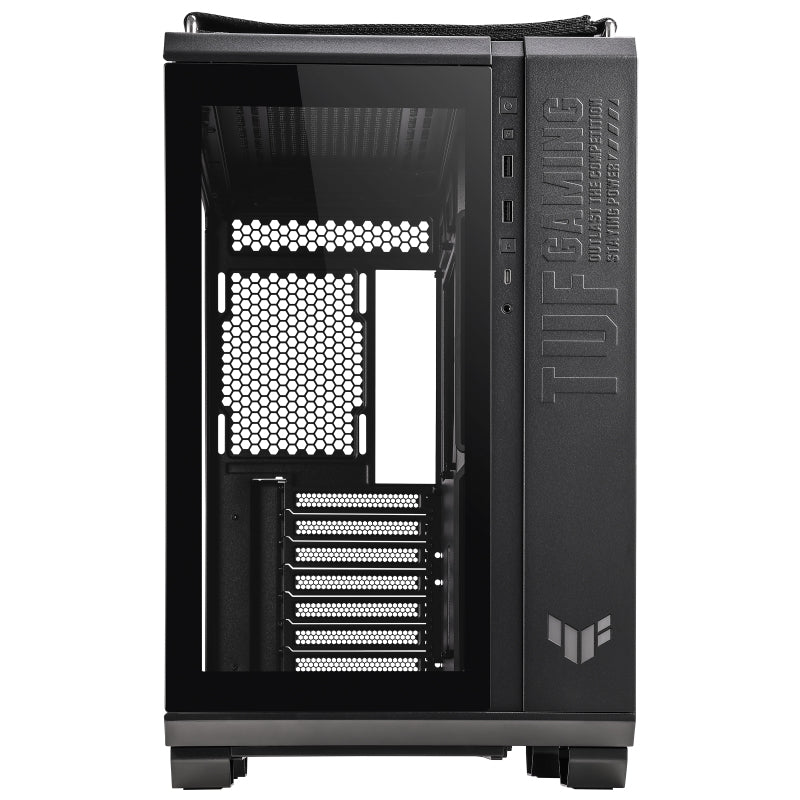 Gabinete Asus Gt502 Tuf Gaming Case/Blk Con Ventana Midi-Tower Atx Micro-Atx Mini-Itx Usb 3.2 Sin Fuente Cristal Templado Negro