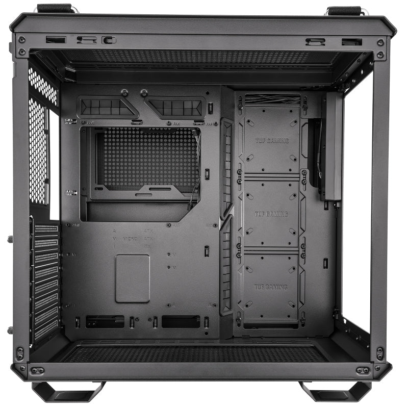 Gabinete Asus Gt502 Tuf Gaming Case/Blk Con Ventana Midi-Tower Atx Micro-Atx Mini-Itx Usb 3.2 Sin Fuente Cristal Templado Negro