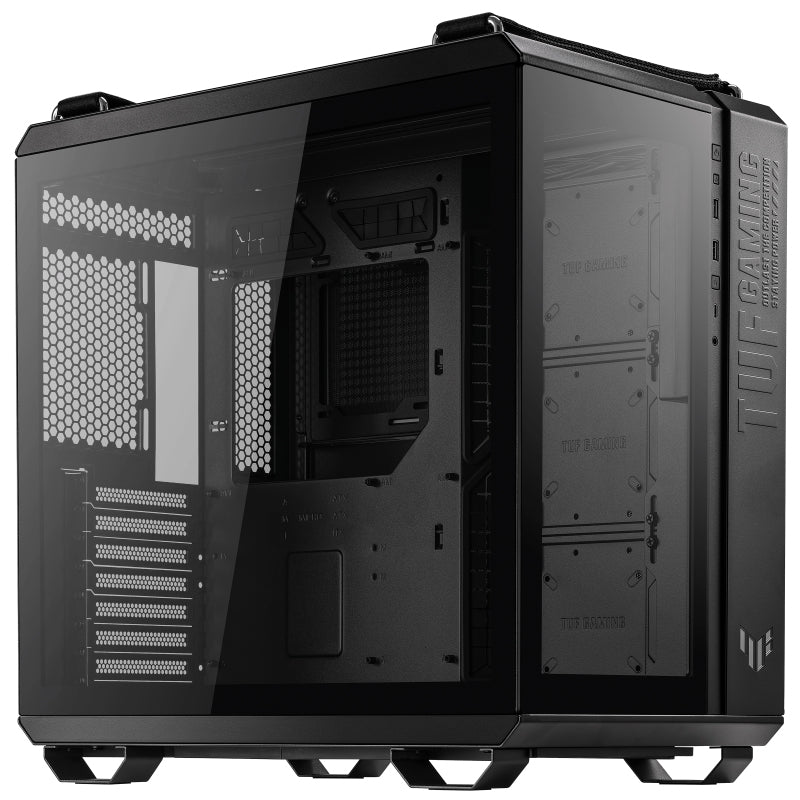 Gabinete Asus Gt502 Tuf Gaming Case/Blk Con Ventana Midi-Tower Atx Micro-Atx Mini-Itx Usb 3.2 Sin Fuente Cristal Templado Negro