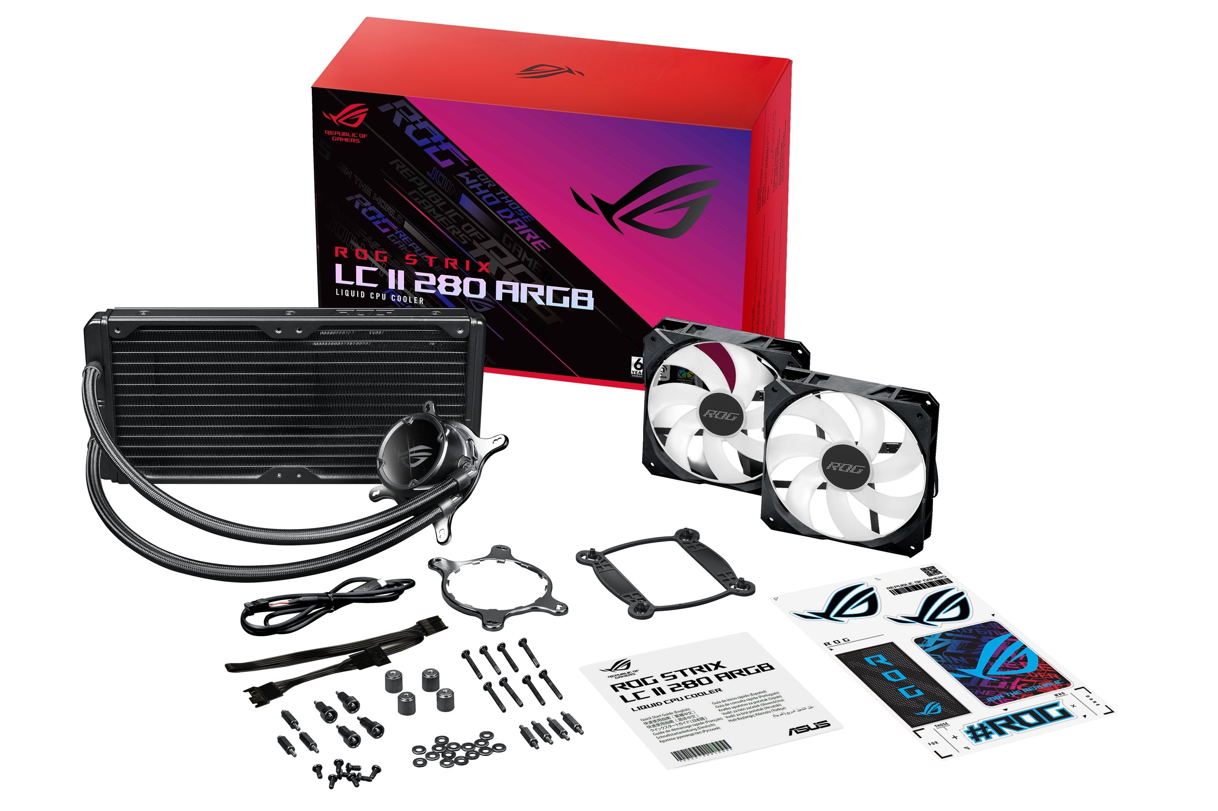 Enfriamiento Liquido Asus Rog Strix Lc Ii 280 Argb Bloque De Agua