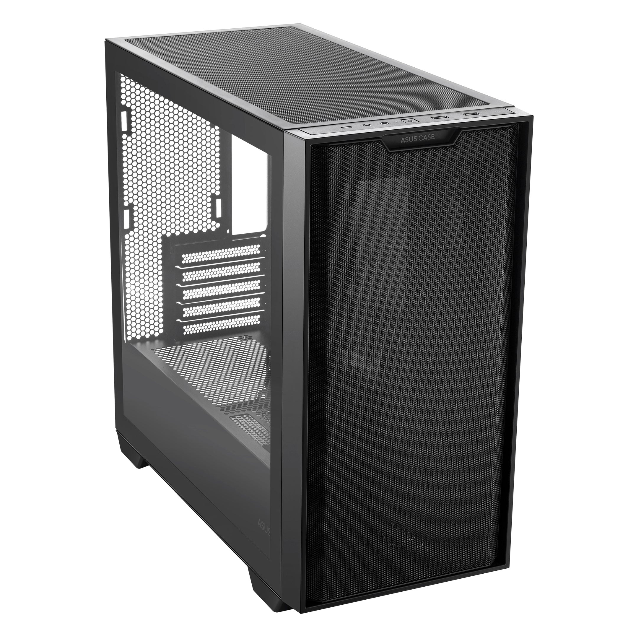 Gabinete Asus A21 Case/Blk Con Ventana Mini-Tower Micro Atx Mini-Itx Usb 3.0 Sin Fuente Negro