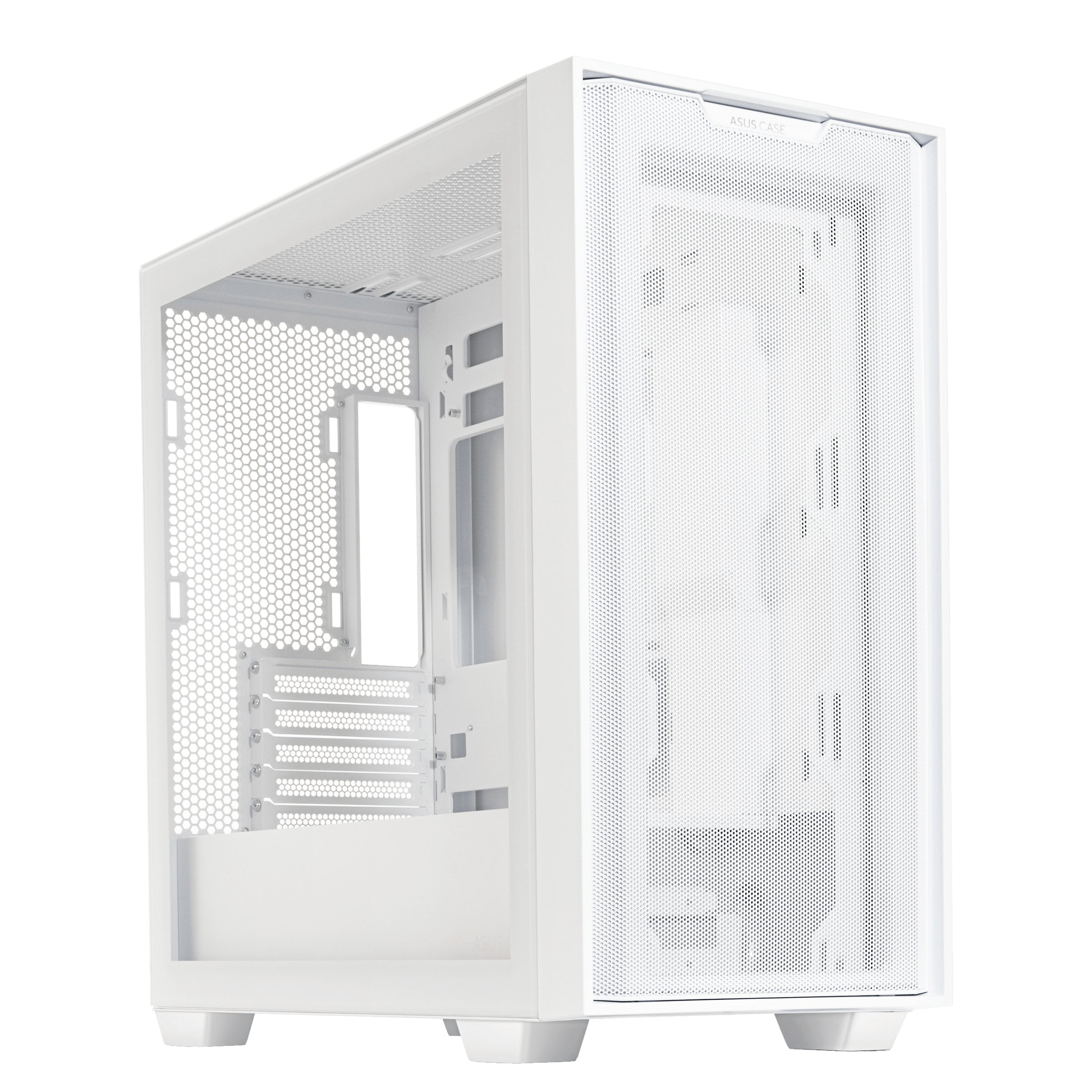 Gabinete Asus A21 Case/Wht Con Ventana Mini-Tower Micro Atx Mini-Itx Usb 3.0 Sin Fuente Blanco