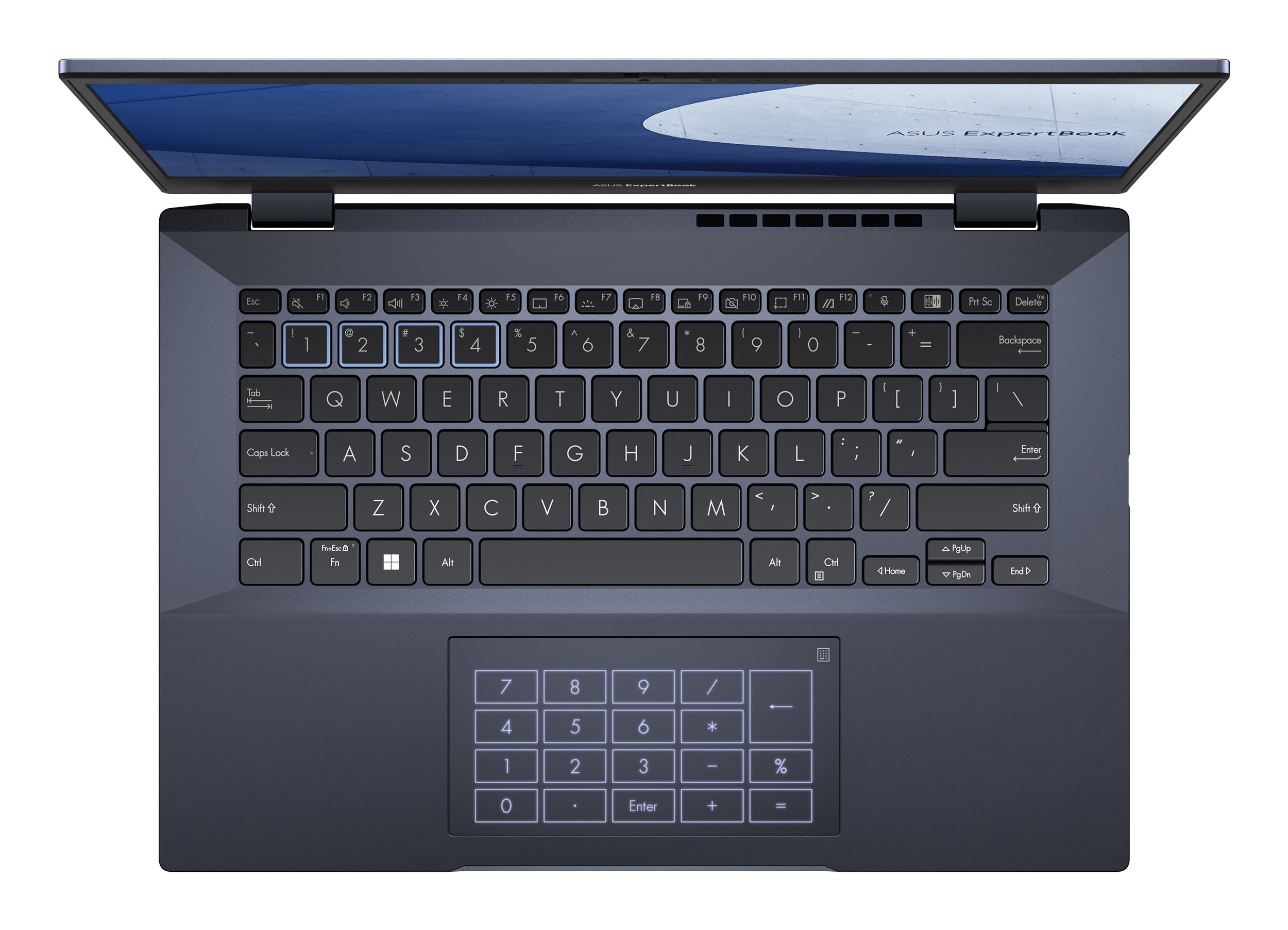 Laptop Asus Expertbook B5402Cba, Core I7-1260P, 16Gb, 512Gb Ssd, 14 Pulgadas Fhd, Win 11 Pro, Star Black, Lector De Huella, Numberpad, Sd Card Reader, Grado Militar, 1 Año De Garantia