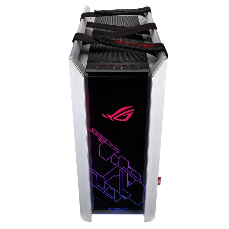 Gabinete Asus Case/Wt/Al/With Gamer Rog Strix Helios Gx601 Iluminación Led Rgb Atxeatx Sin Fuente 4 Ventiladores Instalados (4X 140Mm) Negro