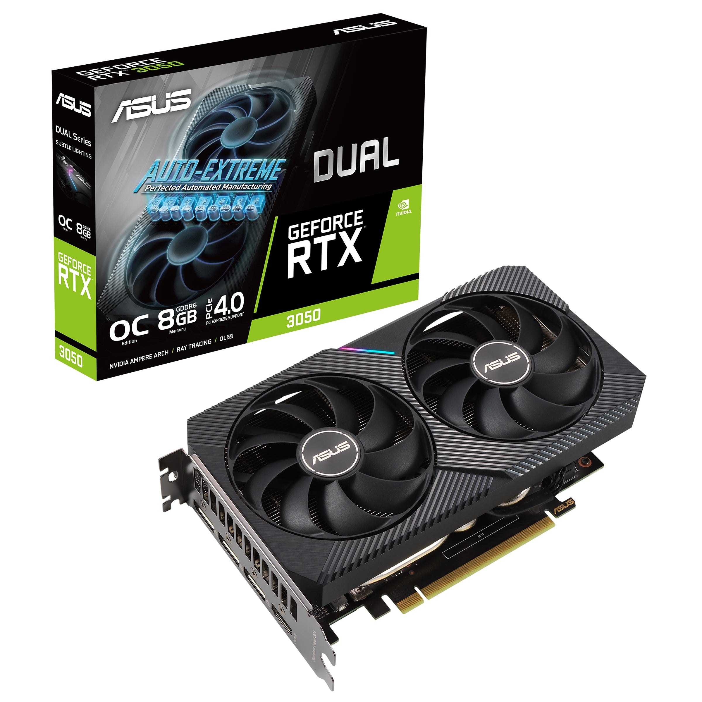 (Ob) Tarjeta De Video Asus Dual-Rtx3050-O8G Oc 8Gb Gddr6 Hdmi/Dp