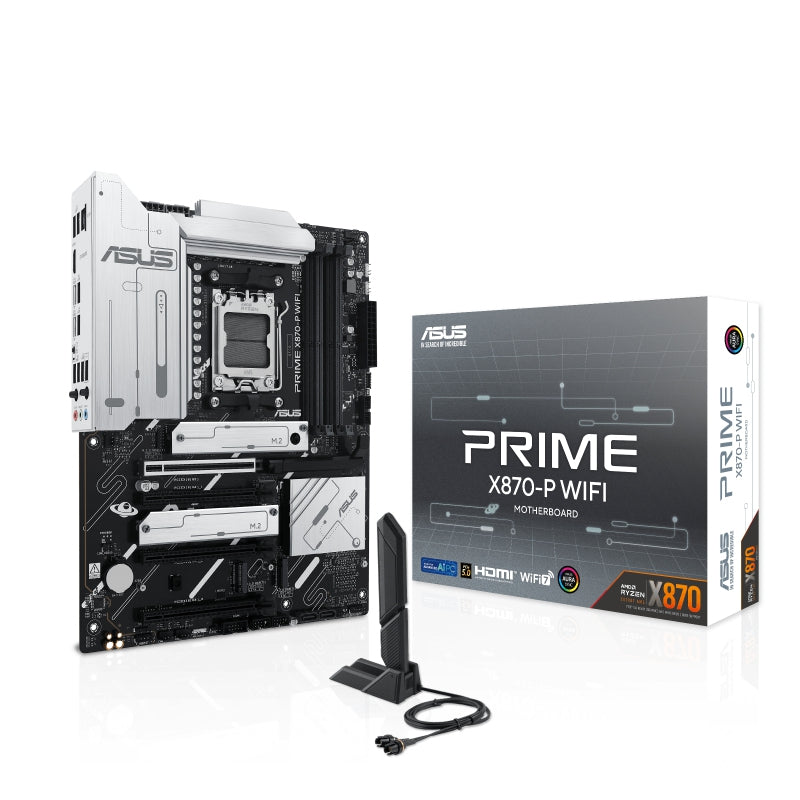 Motherboards Asus Prime X870-P Modelo Wifi Cpu Amd Ryzen Para Procesadores Amd5 Serie 9000 8000 7000 Conjunto De Chipset Mem