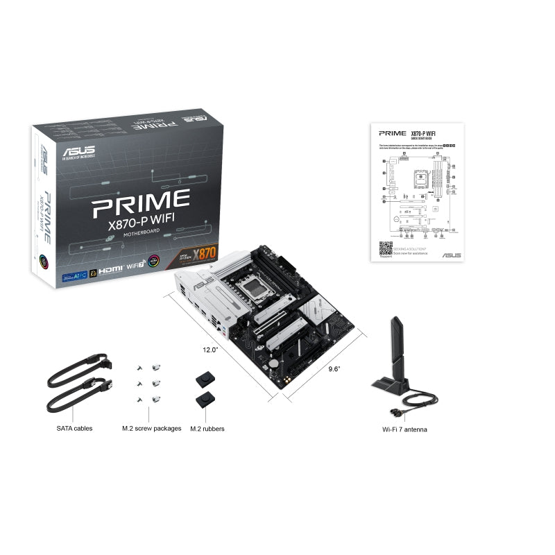 Tarjeta Madre Asus Prime X870-P Wifi Am5/4 Dimm Ddr5/Hdmi/Atx