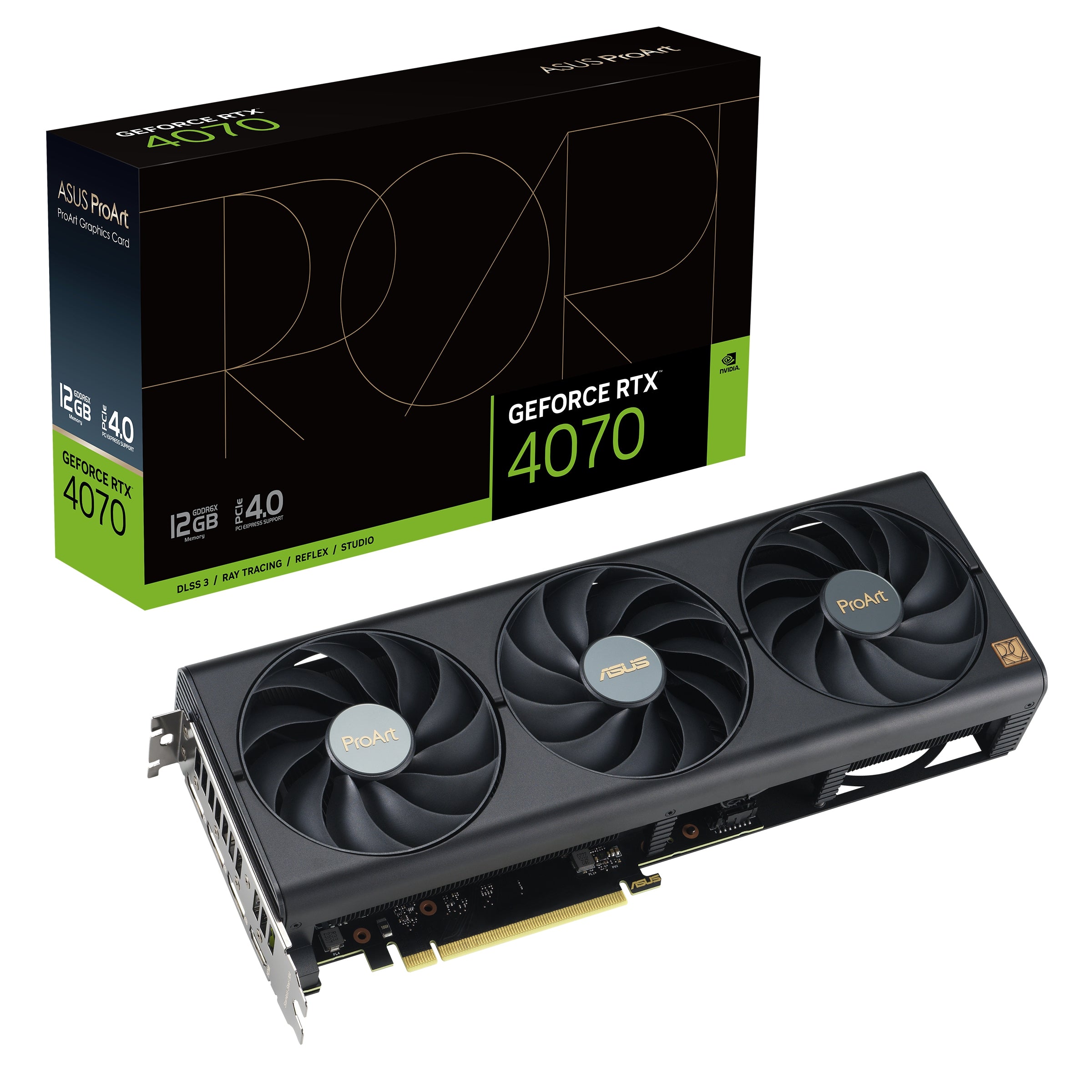 Tarjeta De Video Asus Proart-Rtx4070-O12G Ddr6/Pci 4.0/650W/2565Mhz