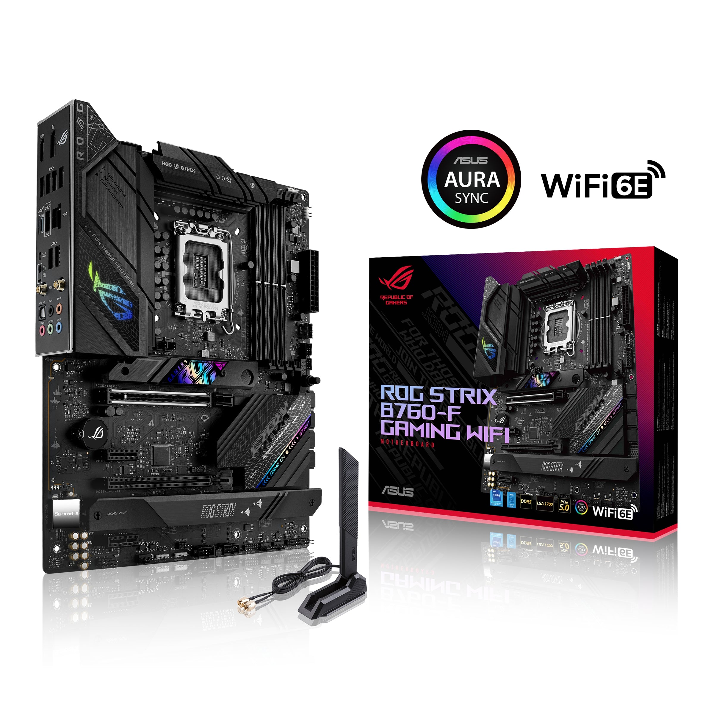 Tarjeta Madre Asus Rog Strix B760-F Gaming Wifi Lga1700/Atx/4Xddr5