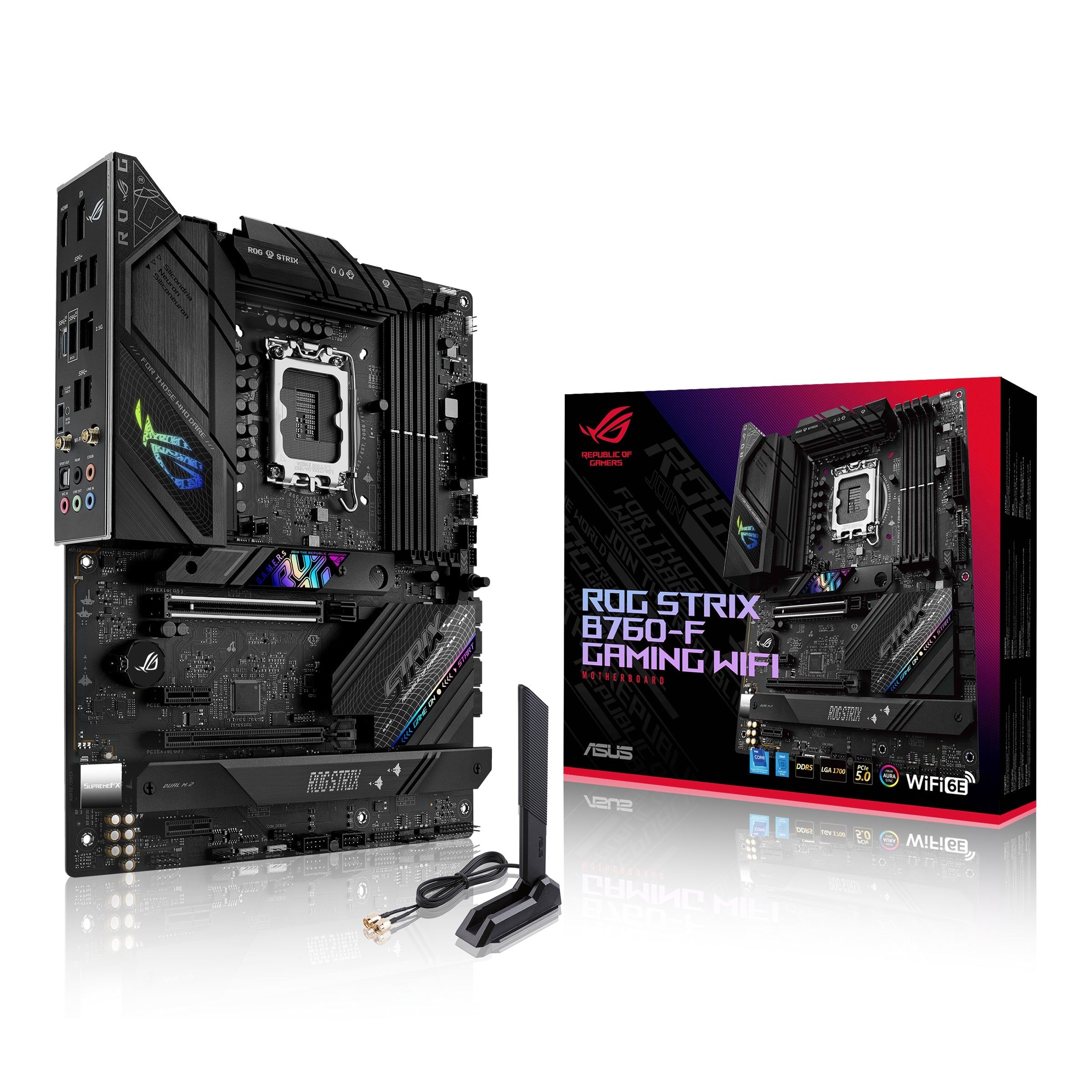 Tarjeta Madre Asus Rog Strix B760-F Gaming Wifi Lga1700/Atx/4Xddr5