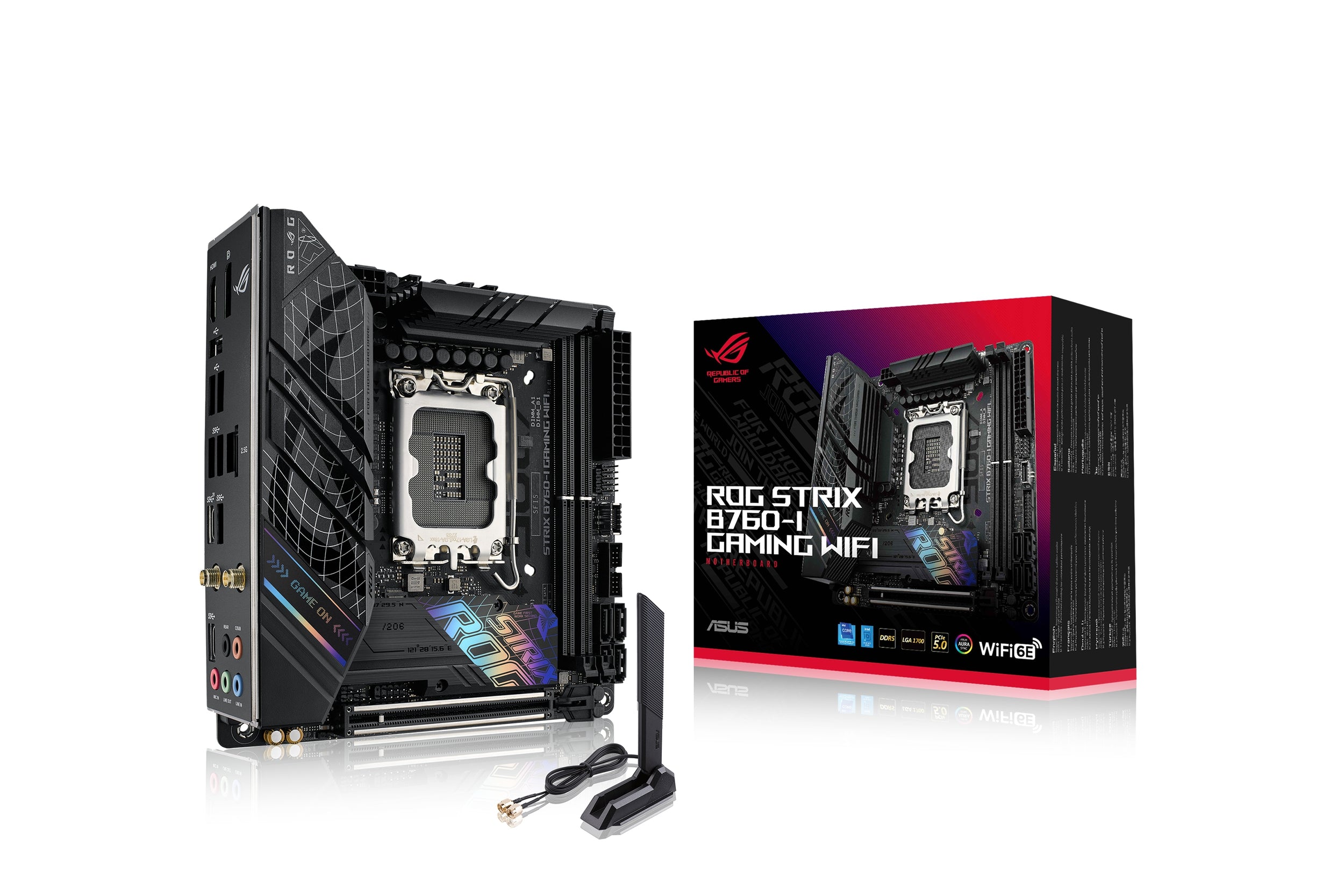 Tarjeta Madre Asus Rog Strix B760-I Gaming Wifi 1700/Ddr5/M.2/Mitx