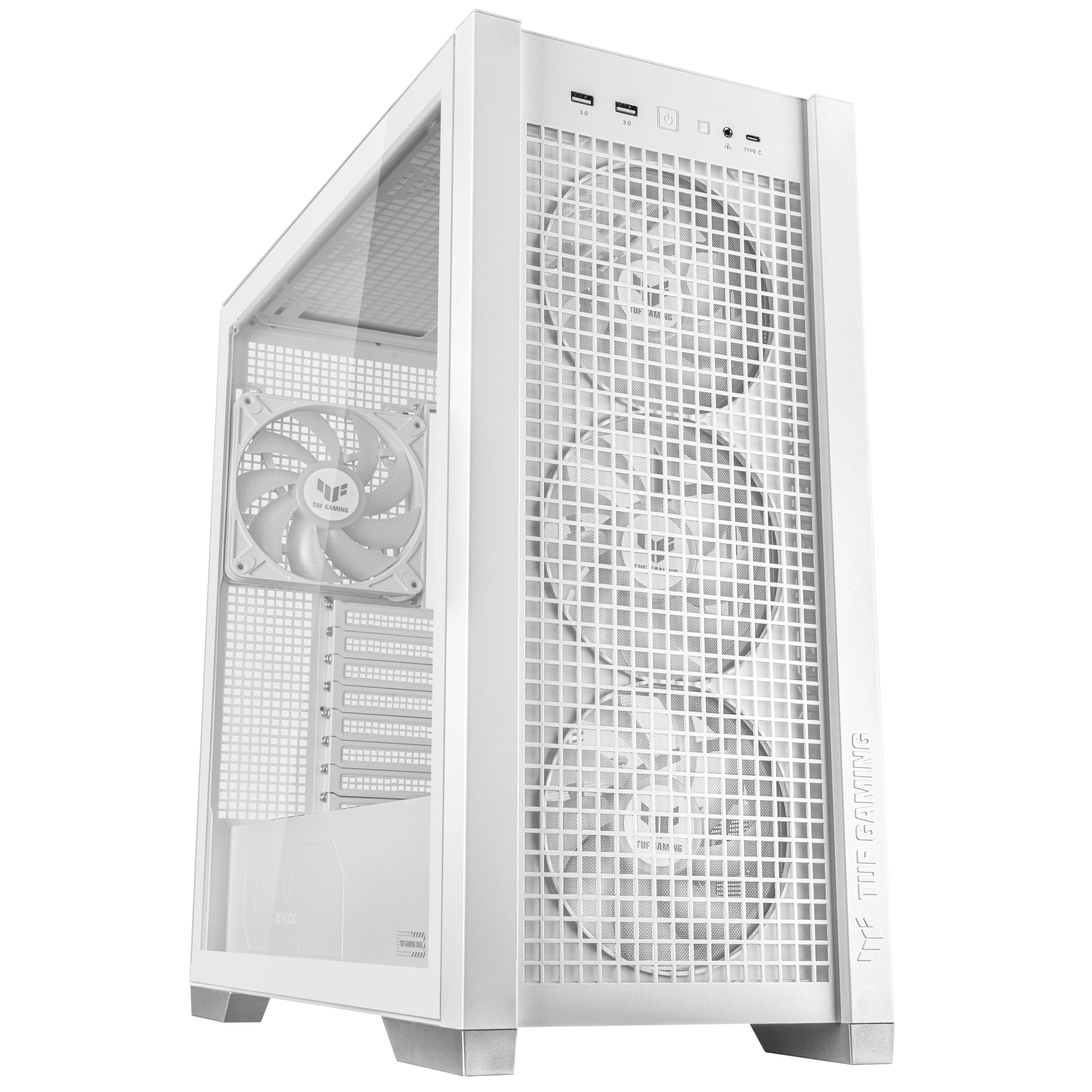 Gabinete Asus Tuf Gaming Gt302 Argb M-Atx White Fans 4 X 140Mm