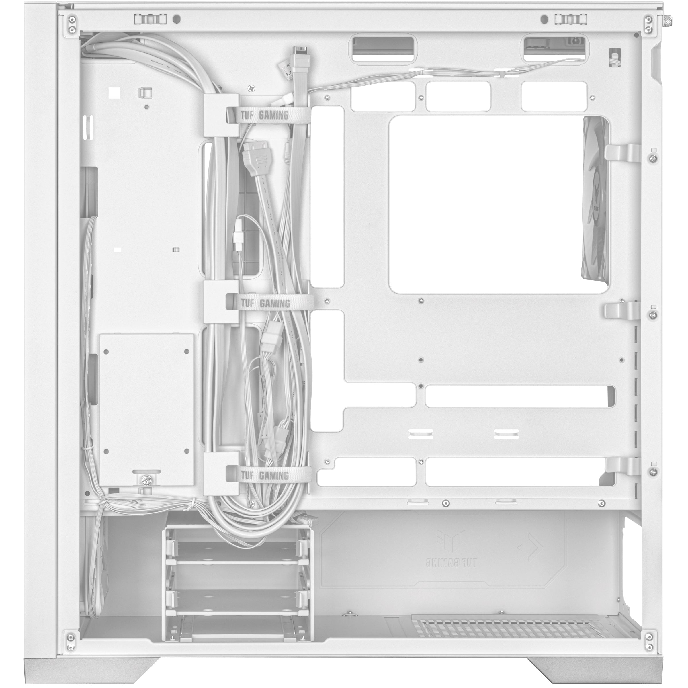 Gabinete Asus Tuf Gaming Gt302 Argb M-Atx White Fans 4 X 140Mm