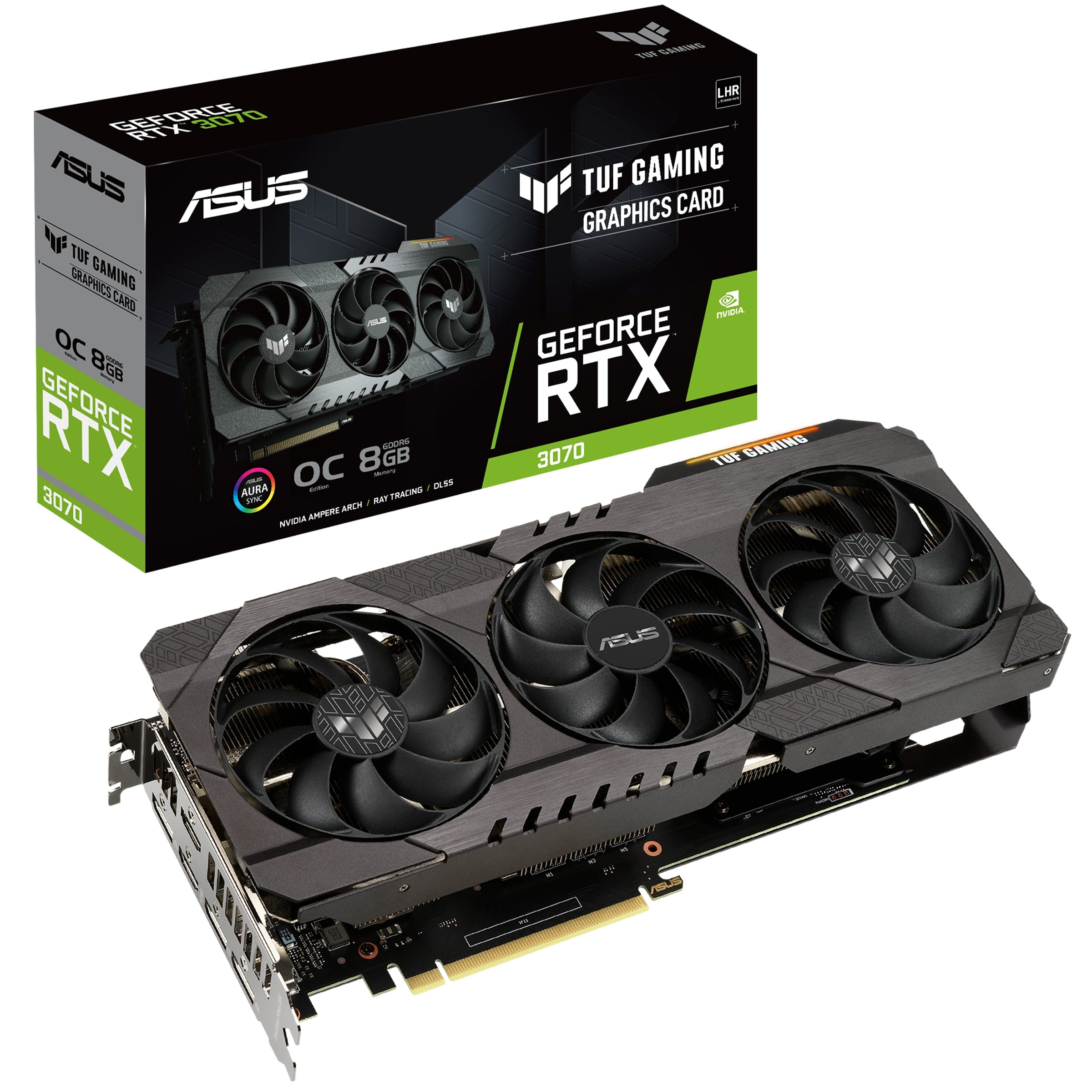 (Ob) Tarjeta De Video Asus Tuf-Rtx3070-O8G-V2-Gaming 8Gb Gddr6 Hdmi/Dp